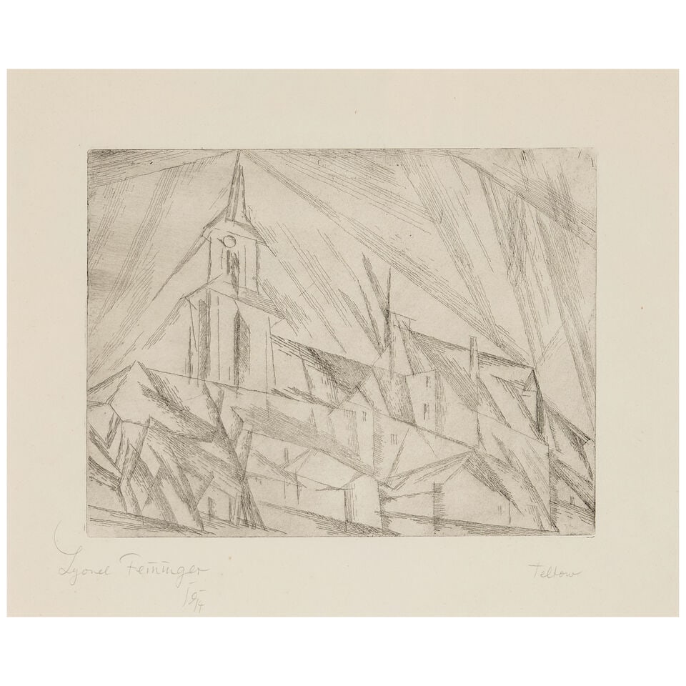 Lyonel Feininger (1871-1956); Teltow I; (1 of 3)