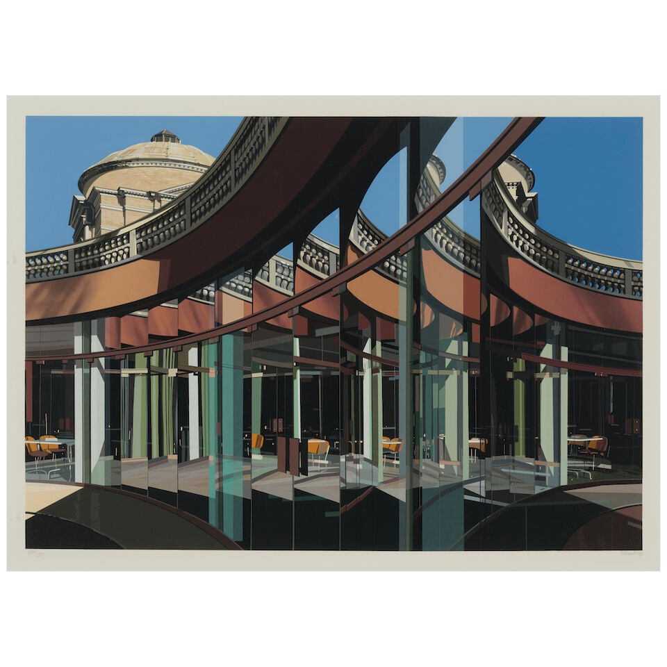 Richard Estes (born 1932); Cafeteria, Vatican, from Urban Landscapes No. 3; (1 of 2)