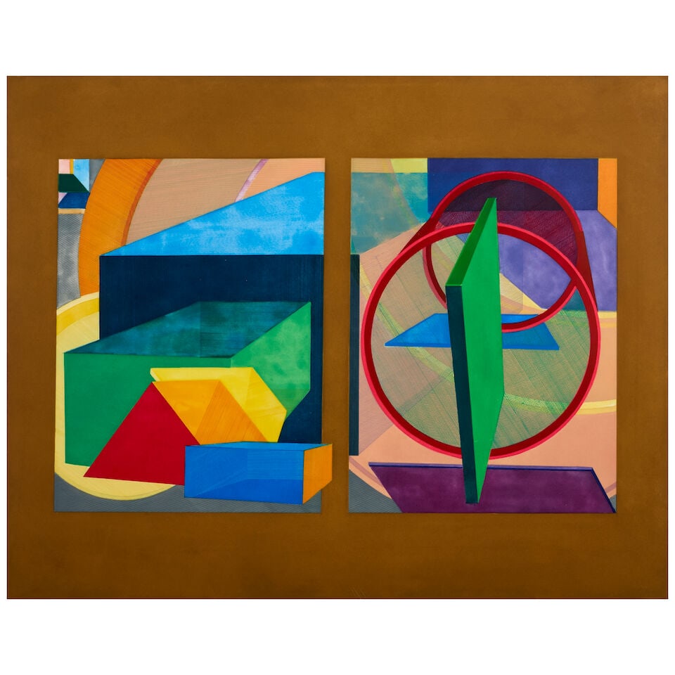 Al Held (1928-2005); Out and In; (1 of 2)