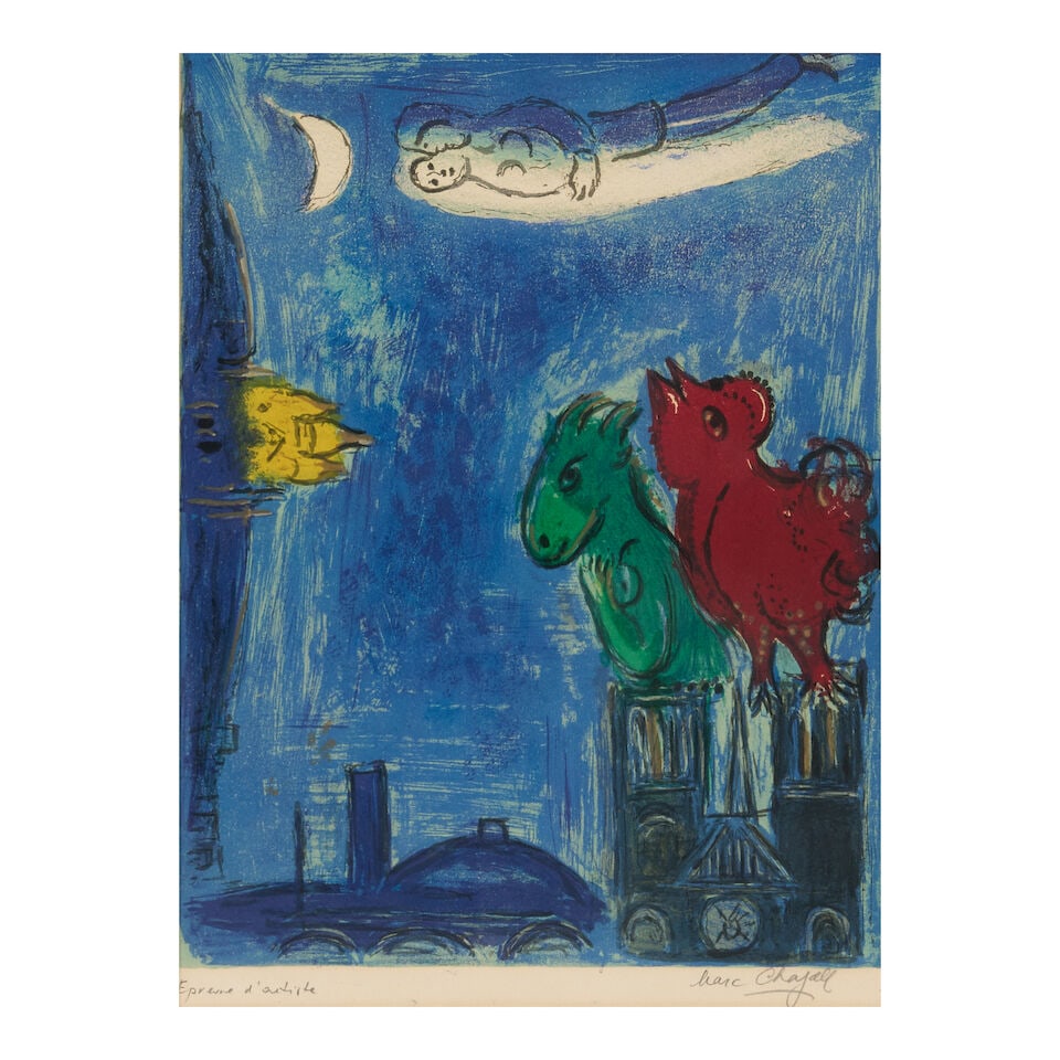 Marc Chagall (1887-1985); Les Monstres de Notre-Dame; (1 of 3)