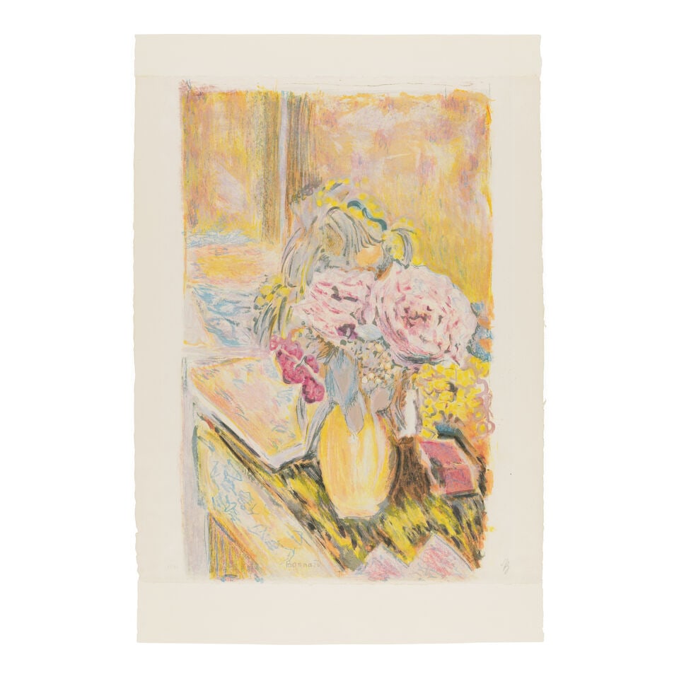 After Pierre Bonnard (1867-1947) by Jacques Villon (1875-1963); Fleurs, from Suite de 10 Lithogr... (1 of 2)
