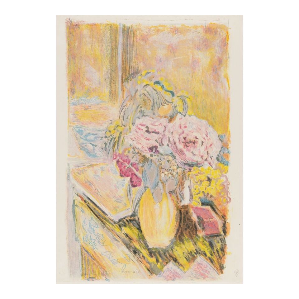 After Pierre Bonnard (1867-1947) by Jacques Villon (1875-1963); Fleurs, from Suite de 10 Lithogr... - 2