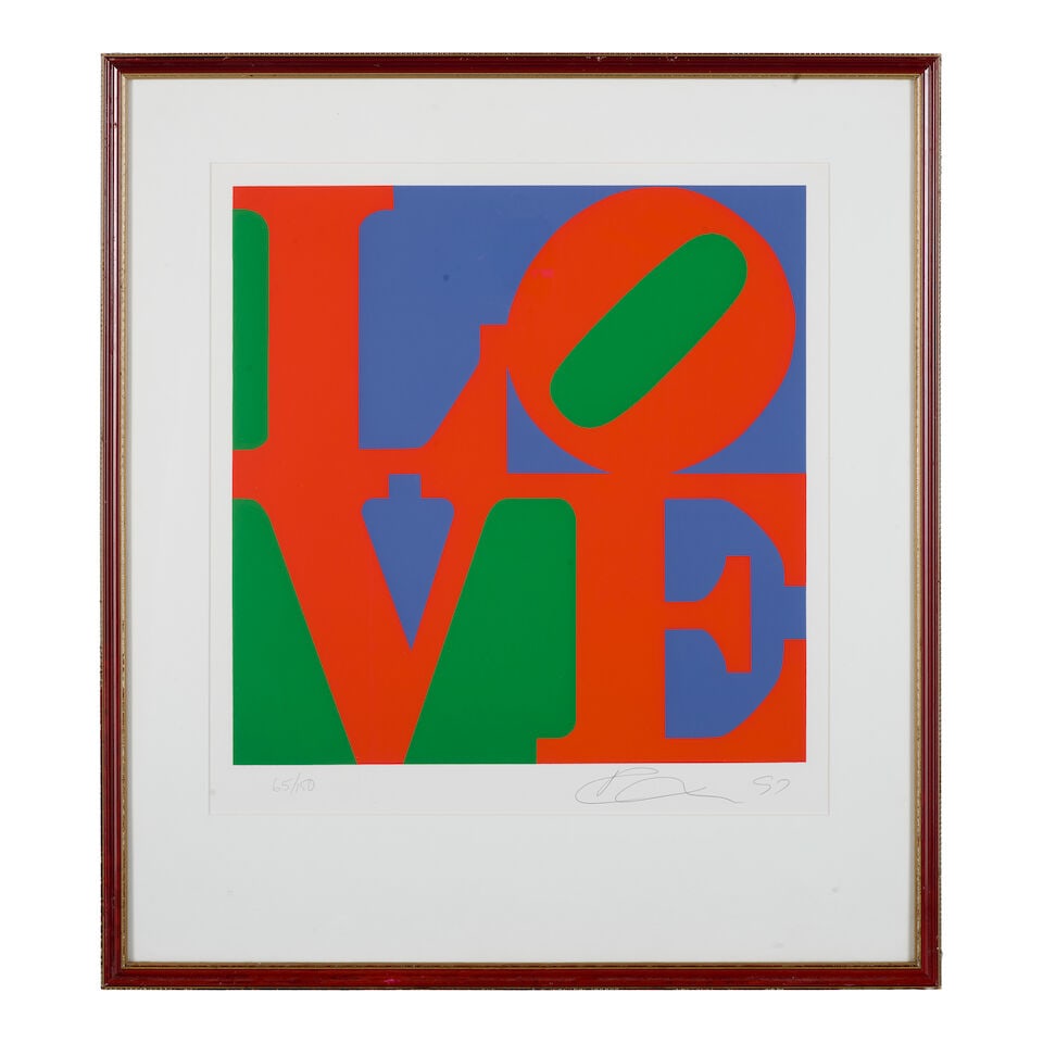 Robert Indiana (1928-2018); Love; - 3
