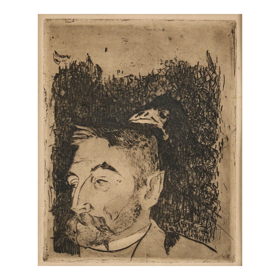 After Paul Gauguin (1848-1903); Portrait of Stéphane Mallarmé; (1 of 3)