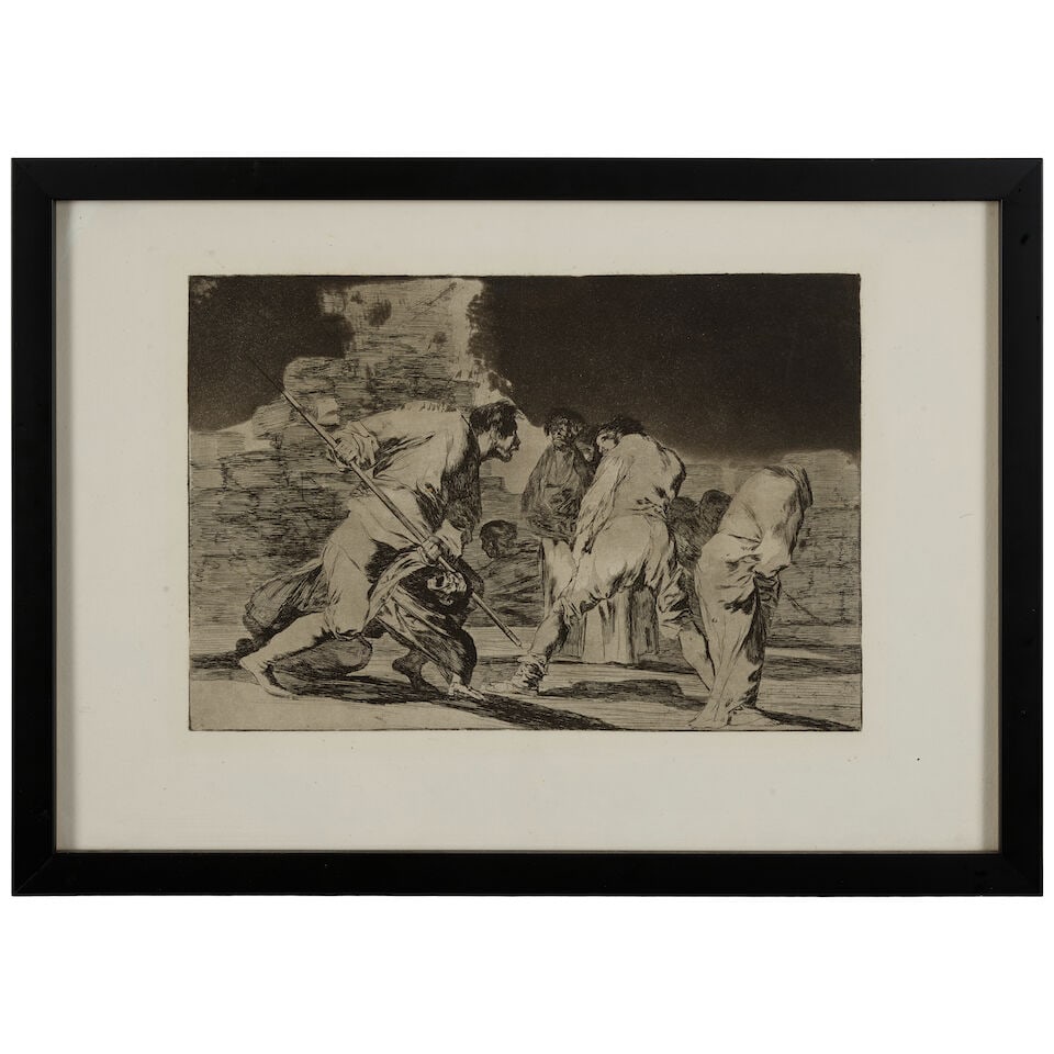 Francisco José de Goya y Lucientes (1746-1828); Two plates, from Los Proverbios;: Francisco José de Goya y Lucientes (1746-1828) Two plates, from Los Proverbios (Harris 266; Harris 253), 1816-24 Two etchings and aquatint on laid and wove paper, each Harris's third (final) stat