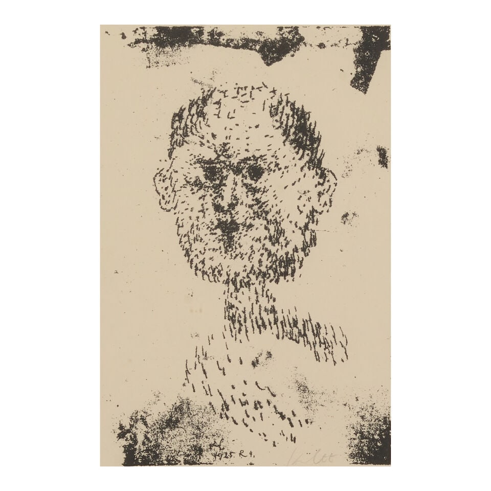 Paul Klee (1879-1940); Kopf (Bärtiger Mann); (1 of 2)