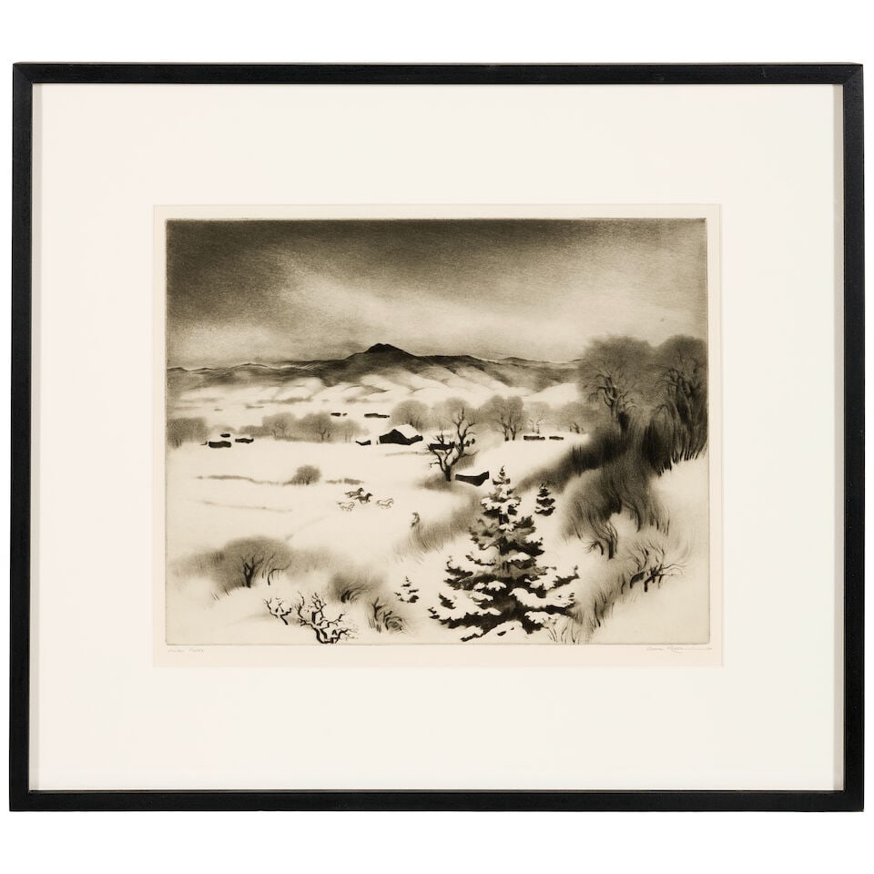 Gene Kloss (1903-1996); Winter Fields; - 3