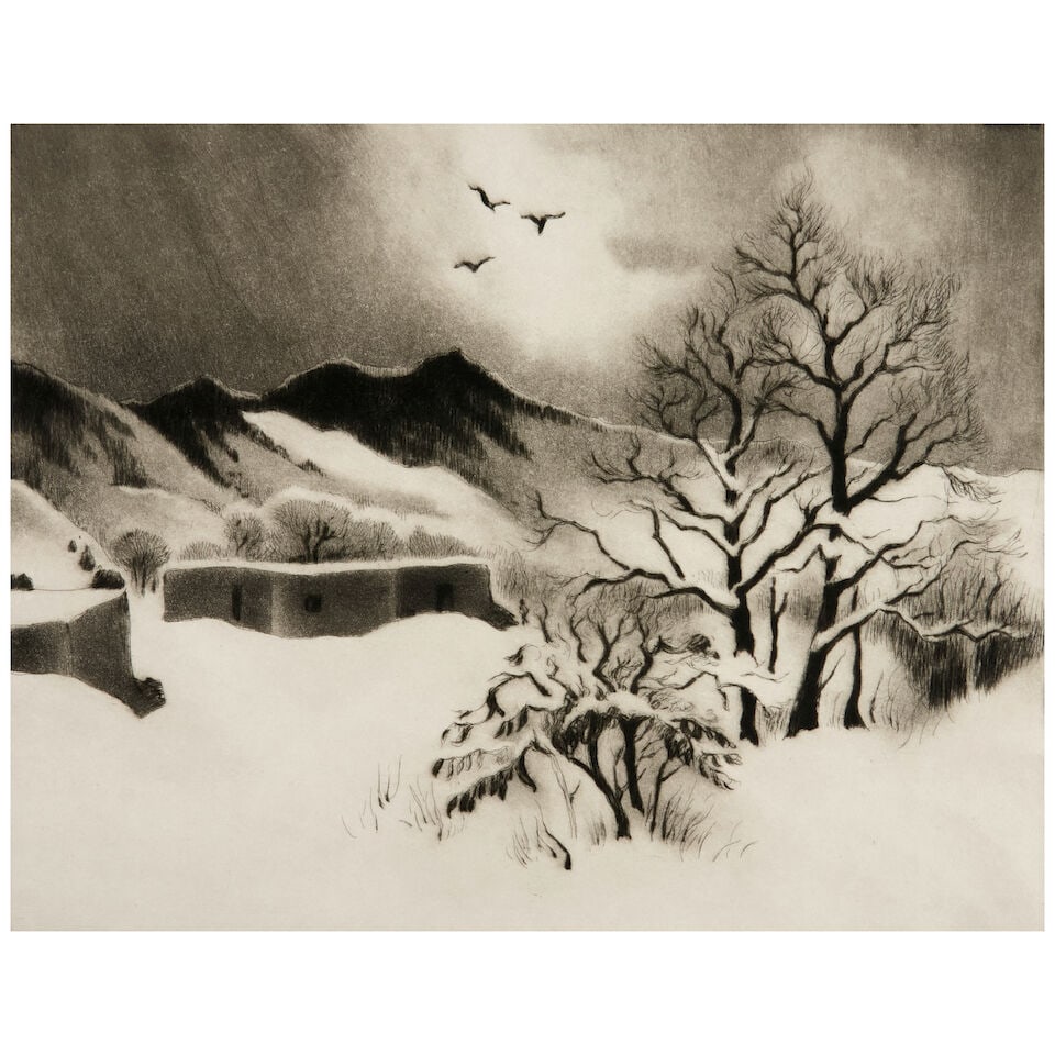 Gene Kloss (1903-1996); Nostalgia; Quoth the Raven, Nevermore; (2) (1 of 4)