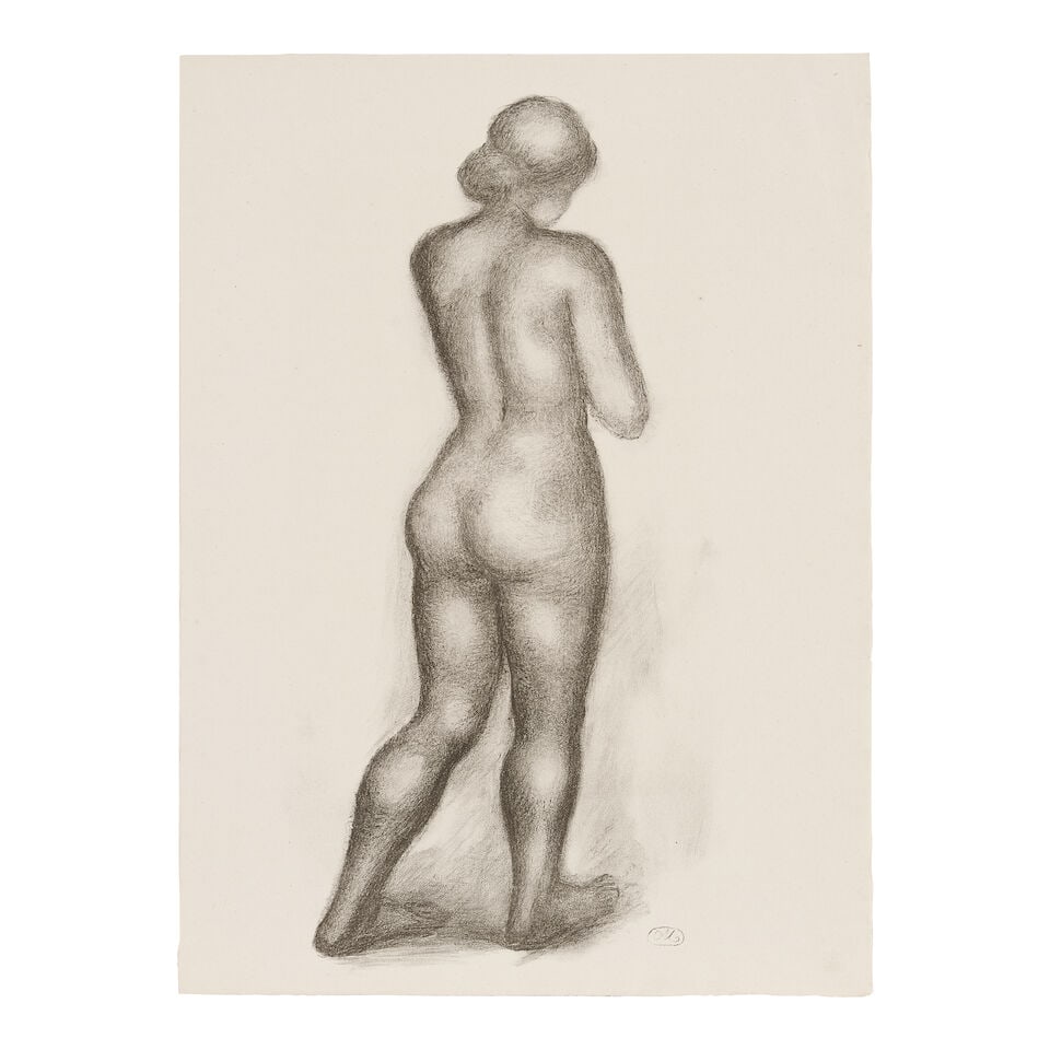 Aristide Maillol (1861-1944); Two Nude Studies, from L'art d'aimer d'Ovide; - 2