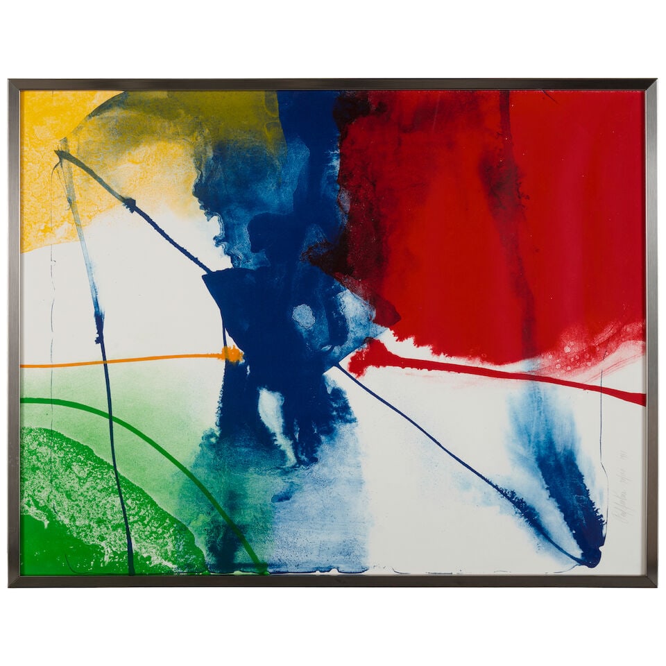 Paul Jenkins (1923-2012); Sheffield Blue, from Primary Colors Canada; - 2