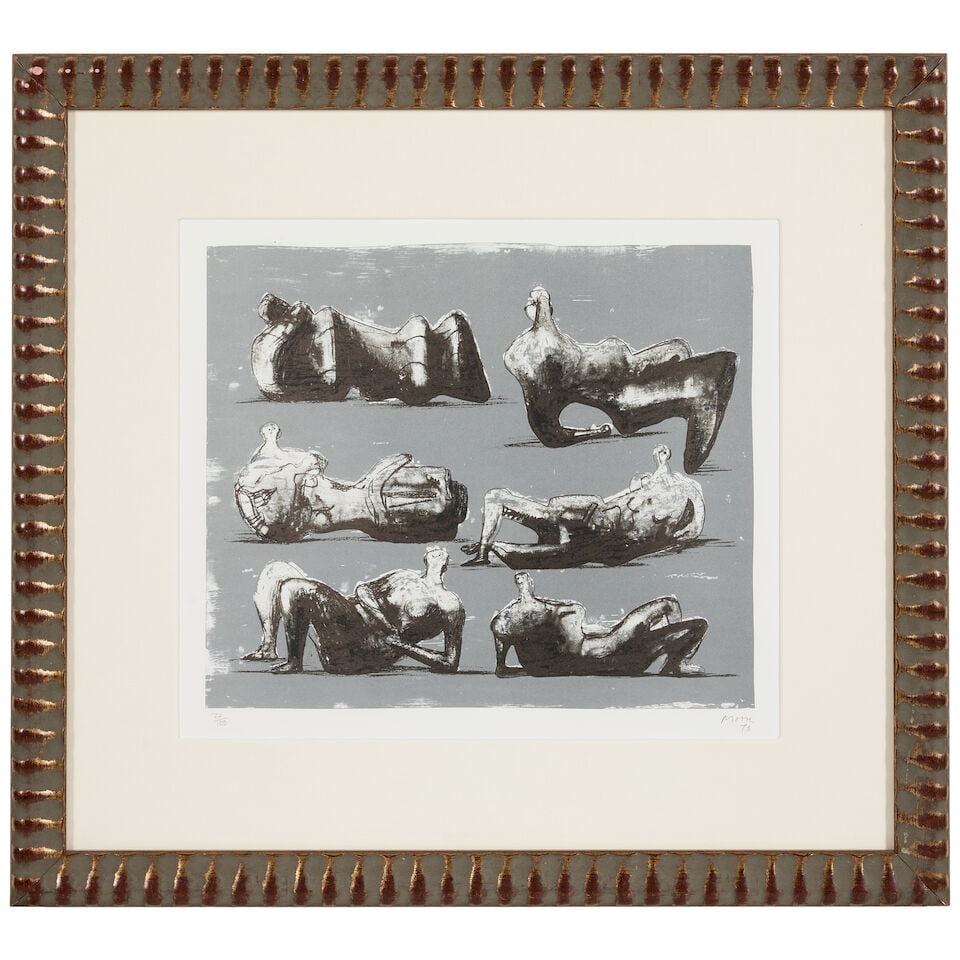 Henry Moore (1898-1986); Six Reclining Figures; - 3