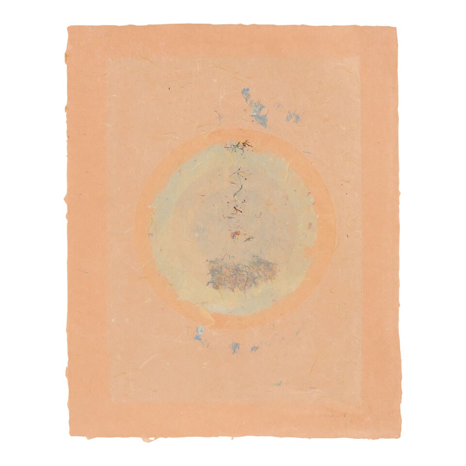Kenneth Noland (1924-2010); Handmade Paper Project, Circle Series I; (1 of 2)