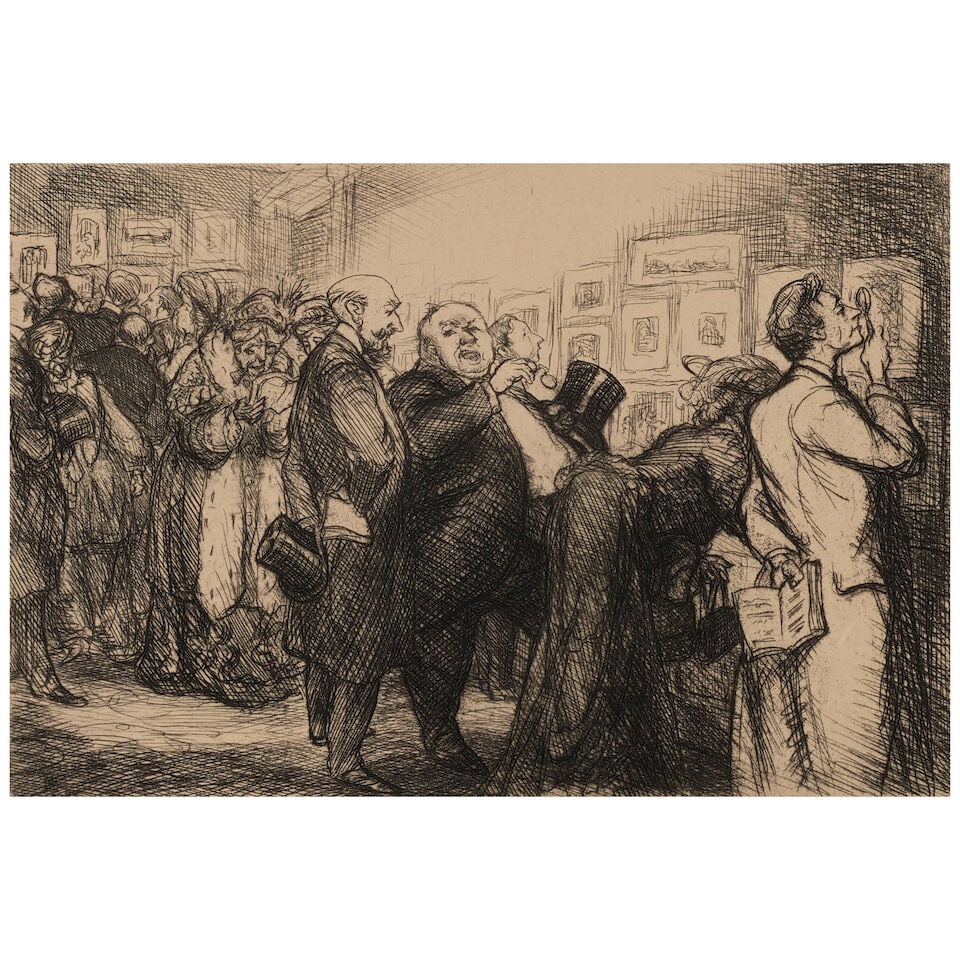 John Sloan (1871-1951); Connoisseurs of Prints, from New York City Life; Copyist at the Metropol... - 4