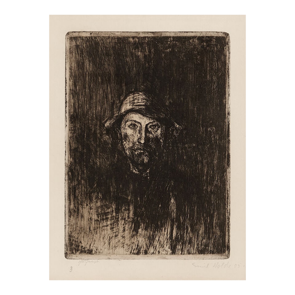 Emil Nolde (1867-1956); Der Maler (Selbstbildnis); (1 of 2)