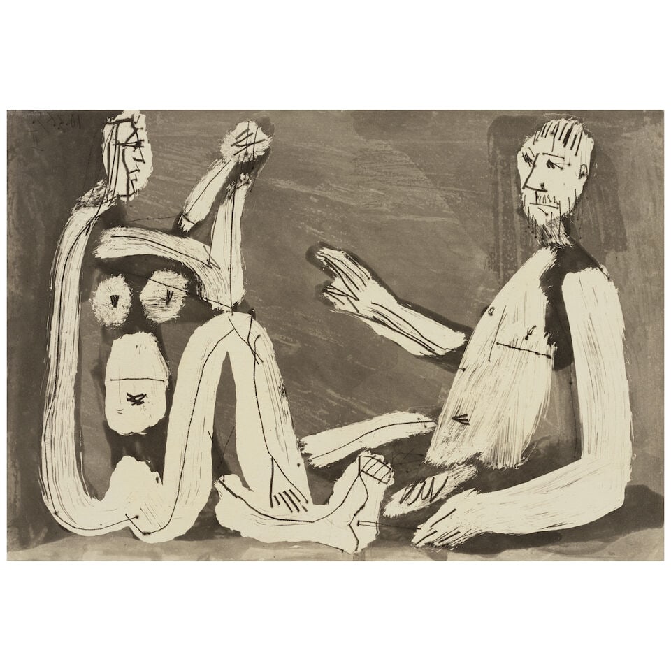 Pablo Picasso (1881-1973); Conversation; - 2