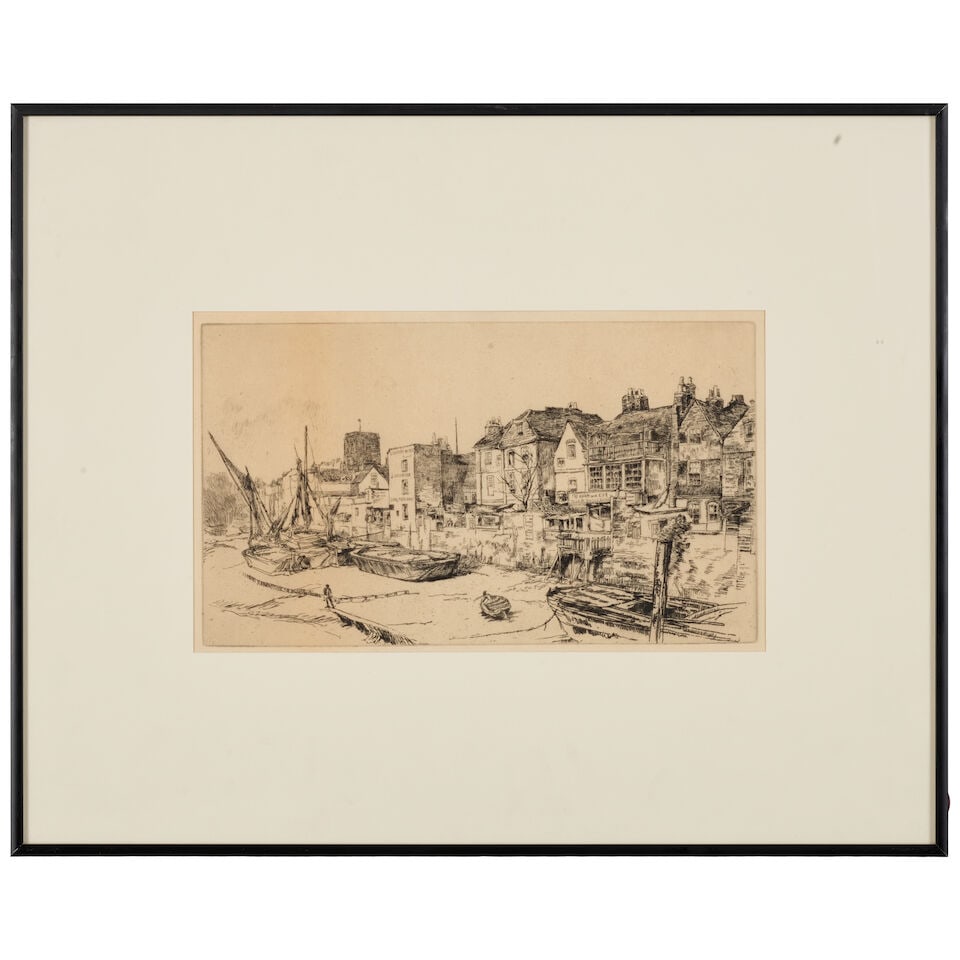 James Abbott McNeill Whistler (1834-1903); The Little Pool, from Thames Set; The 'Adam and Eve',... - 2
