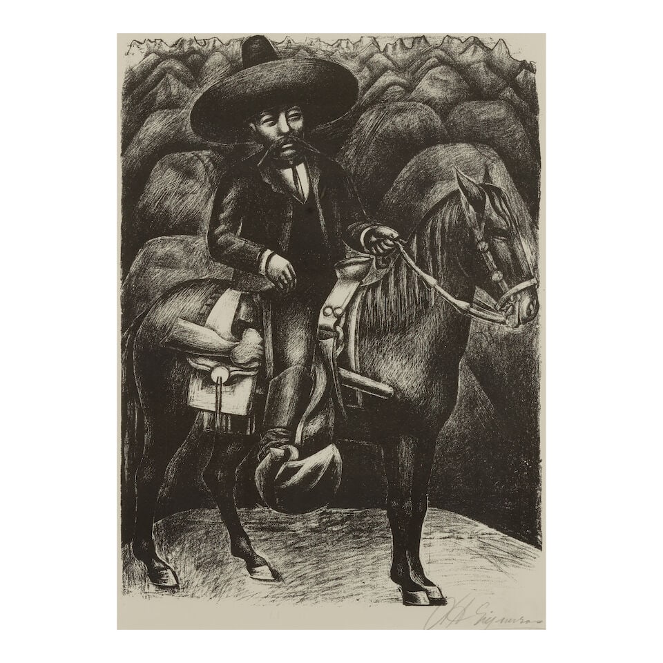 David Alfaro Siqueiros (1896-1974); Zapata; (1 of 2)