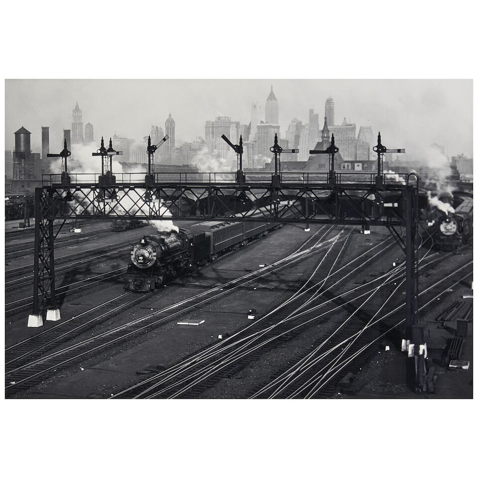 Berenice Abbott (1898-1991); Hoboken Railroad Yards Looking Towards Manhattan, New Jersey (from ... (1 of 3)