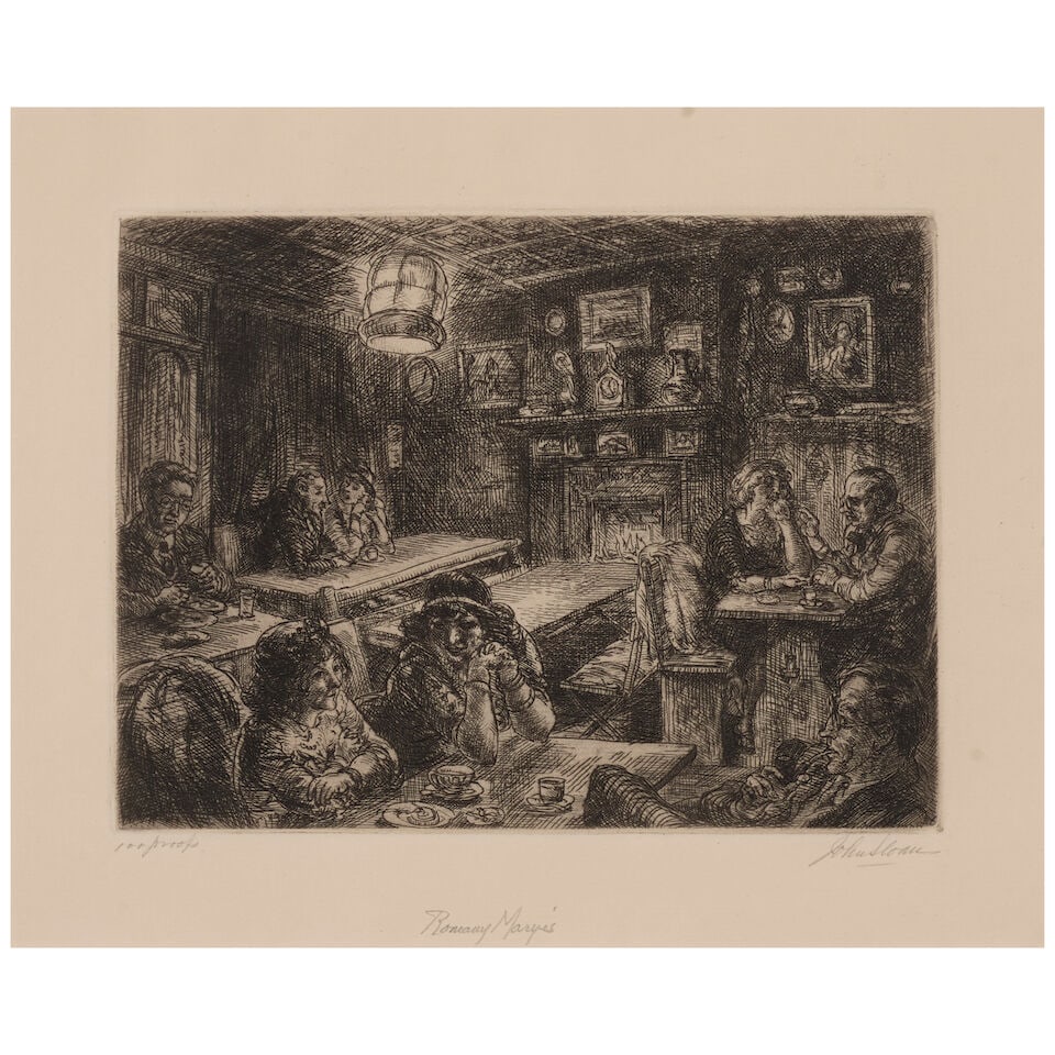 John Sloan (1871-1951); Romany Marye in Christopher Street, 1922; (1 of 3)