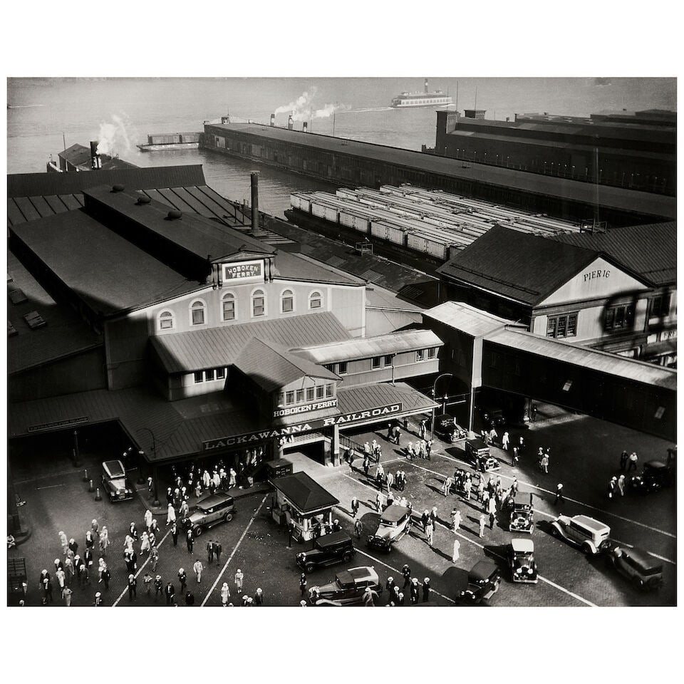 Berenice Abbott (1898-1991); Hoboken Ferry Terminal, Barclay Street; (1 of 3)
