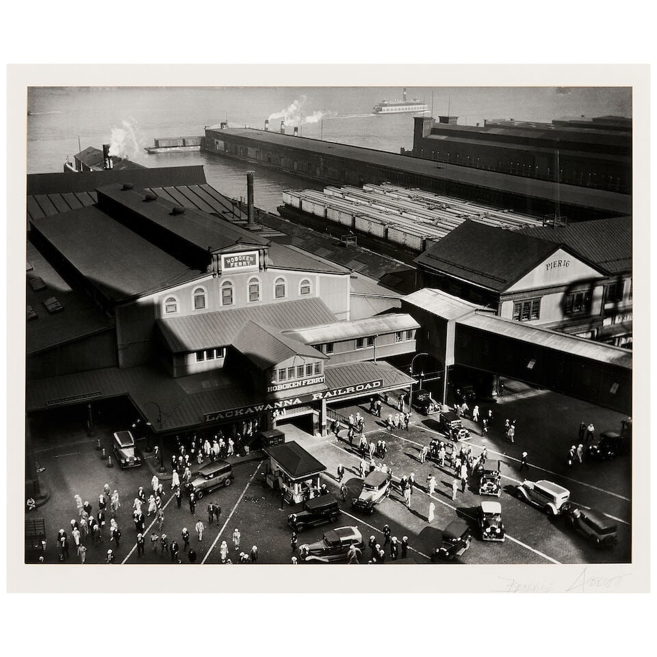 Berenice Abbott (1898-1991); Hoboken Ferry Terminal, Barclay Street; - 2