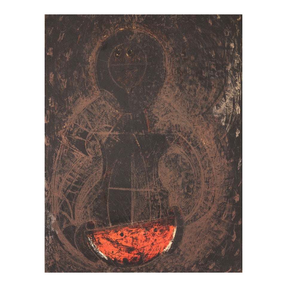 Rufino Tamayo (1899-1991); Mujer con Sandia; (1 of 3)