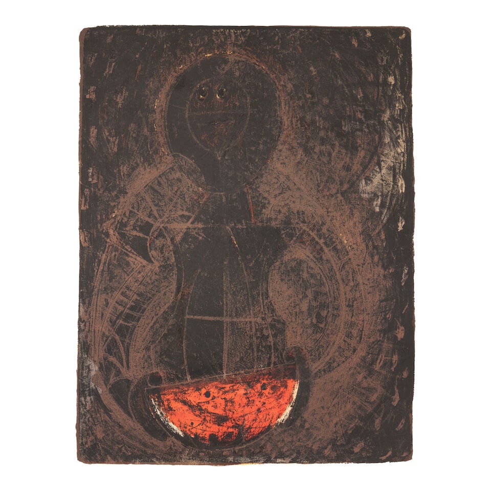 Rufino Tamayo (1899-1991); Mujer con Sandia; - 2