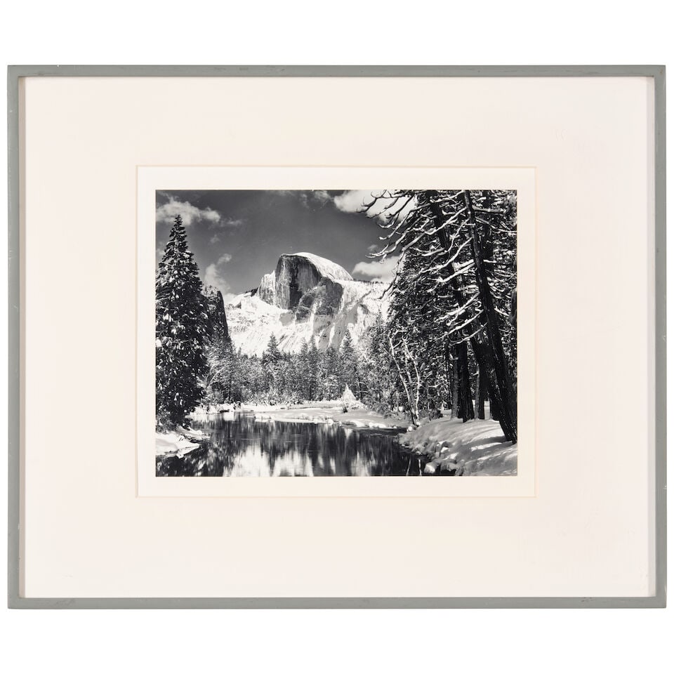 Ansel Adams (1902-1984); Half Dome, Merced River, Winter, Yosemite National Park, California; - 2