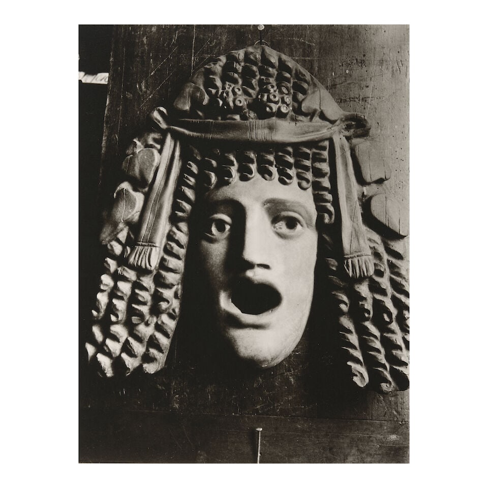 Eugène Atget (1857-1927); Masque Antique; (1 of 1)