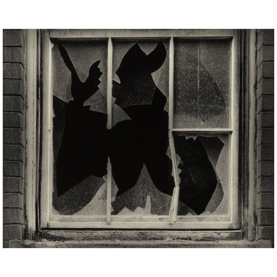 Paul Caponigro (1932-2024); Broken Window, Boston, Massachusetts; (1 of 2)