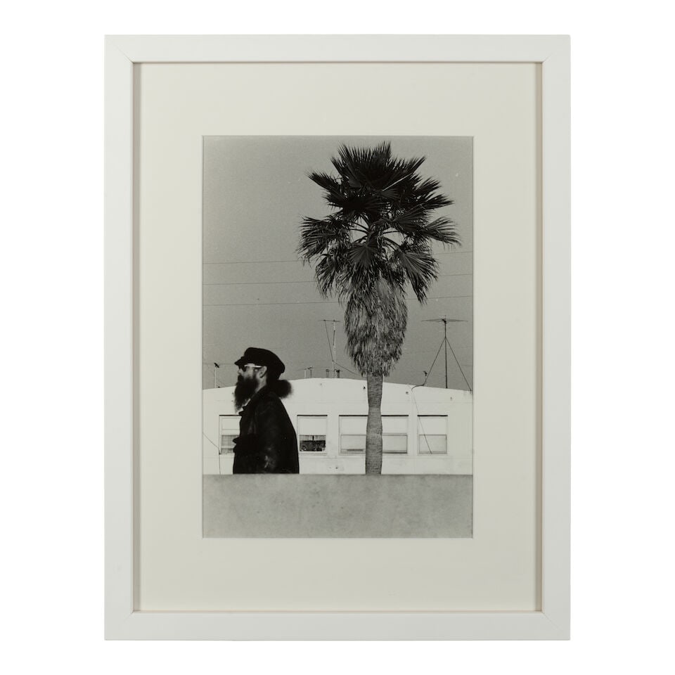 Elliott Erwitt (1928-2023); Bearded Man with Tree, Venice, U.S.A.; - 2