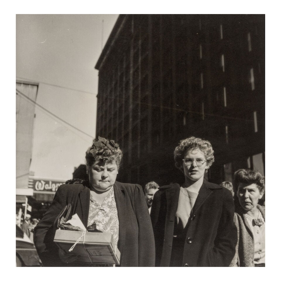 Walker Evans (1903-1975); Shoppers (Corner of State and Randolph Streets, Chicago); (1 of 2)