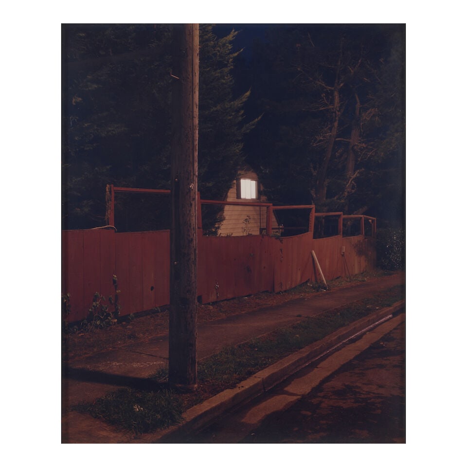 Todd Hido (born 1968); Untitled #2153 (from 'House Hunting');: Todd Hido (born 1968) Untitled #2153 (from 'House Hunting'), 1998 Chromogenic print; signed, dated, annotated 'untitled', and editioned '3/20' in ink on the reverse, framed. 24 x 19 7/8 in. (61 x 50.5
