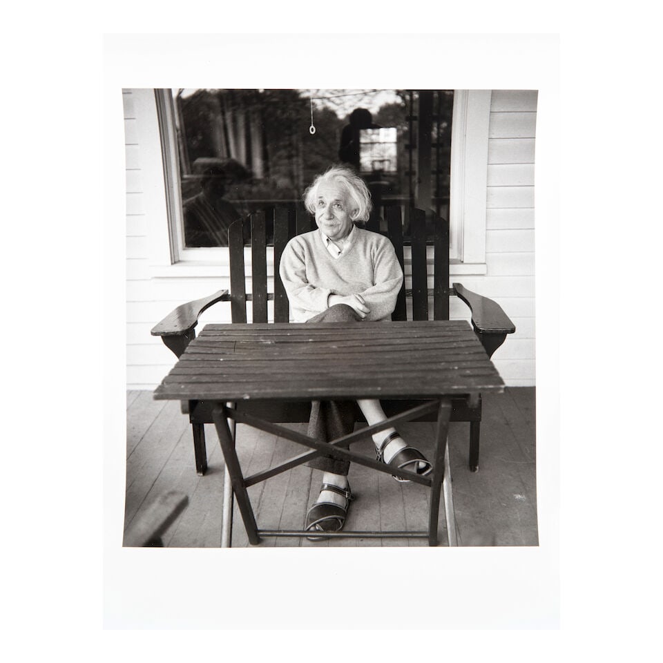 Ernst Haas (1921-1986); Albert Einstein on his Porch, Princeton, NJ; - 2