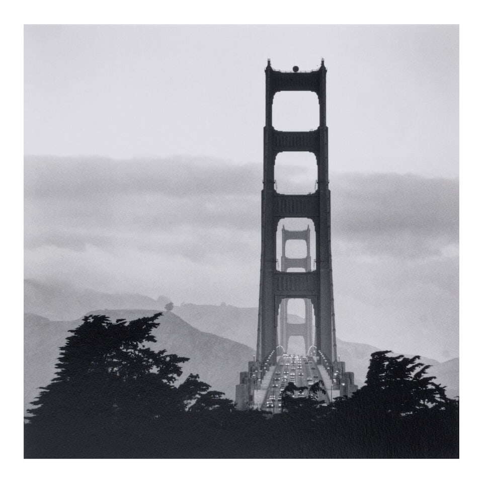 Michael Kenna (born 1953); 'Golden Gate Bridge, Study 10, San Francisco'; (1 of 2)