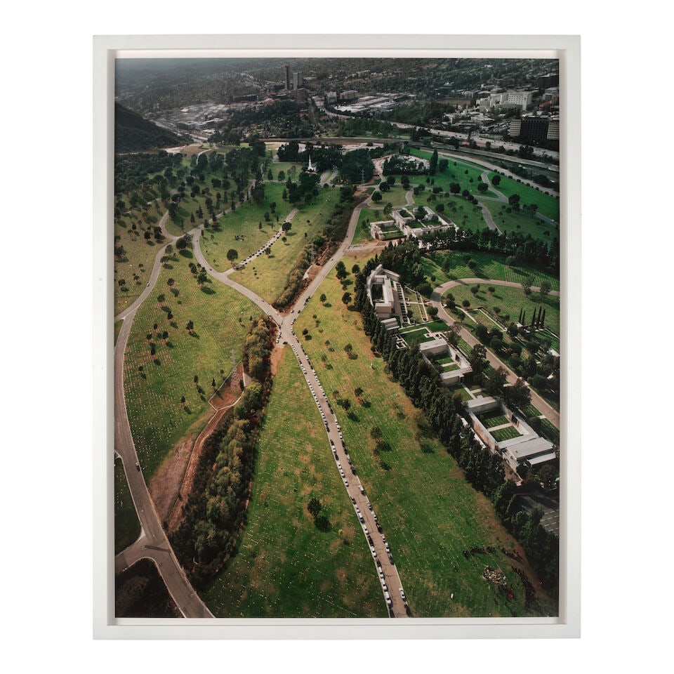 Michael Light (born 1963); 'Two Burials and a Utility Corridor, Forest Lawn Hollywood Hills, Los... - 2