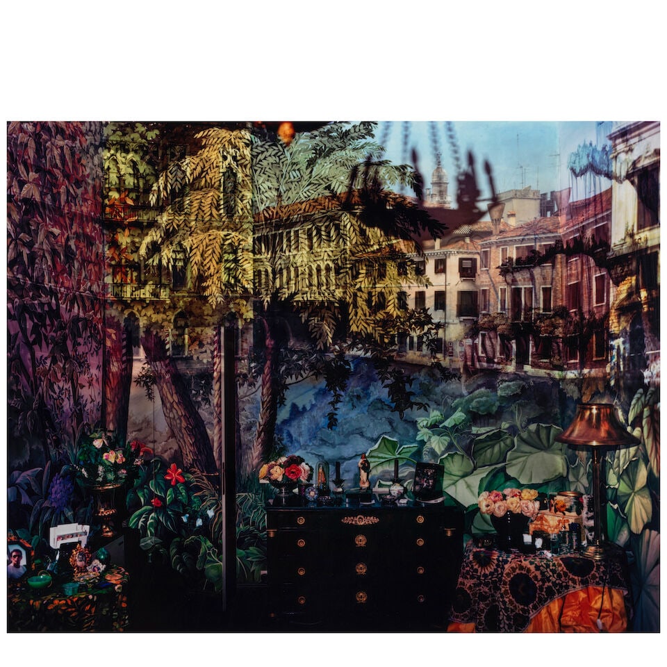 Abelardo Morell (born 1948); Camera Obscura: Palazzo Jungle Room (View of Volta del Canal, Venic...: Abelardo Morell (born 1948) Camera Obscura: Palazzo Jungle Room (View of Volta del Canal, Venice, Italy), 2008 Chromogenic print; framed; this work is an Artist's Proof from an edition of 20. 13 1/2 x