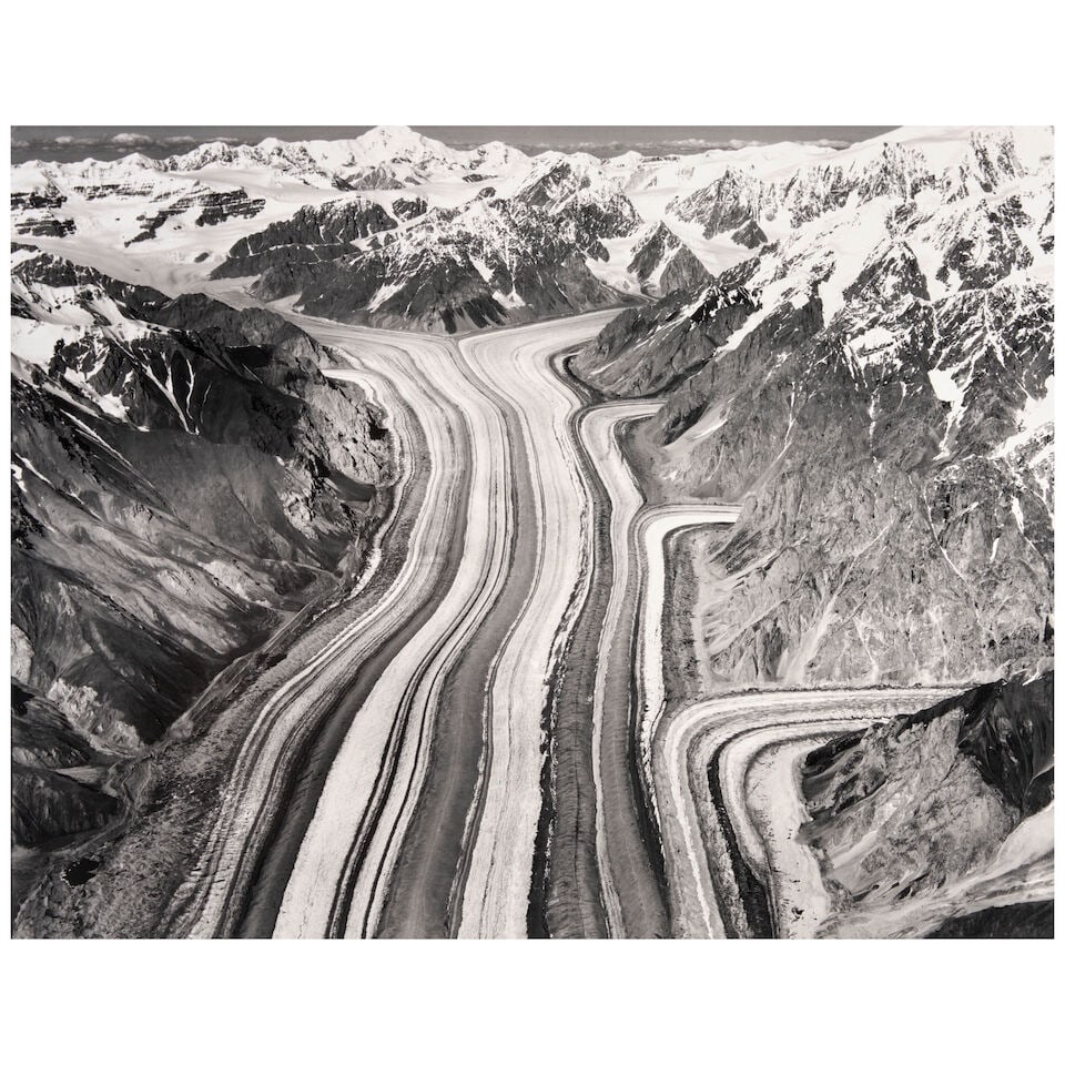 Bradford Washburn (1910-2007); The Barnard Glacier and Mount Natazhat from the South (Wrangell M... (1 of 3)