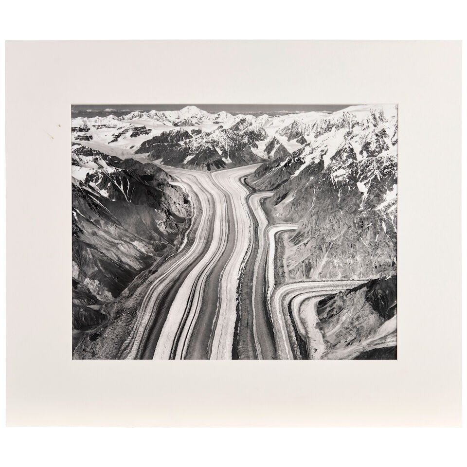 Bradford Washburn (1910-2007); The Barnard Glacier and Mount Natazhat from the South (Wrangell M... - 2