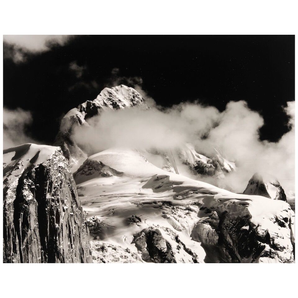 Bradford Washburn (1910-2007); The Moose's Tooth from Sheldon Amphitheatre, Alaska; (1 of 3)