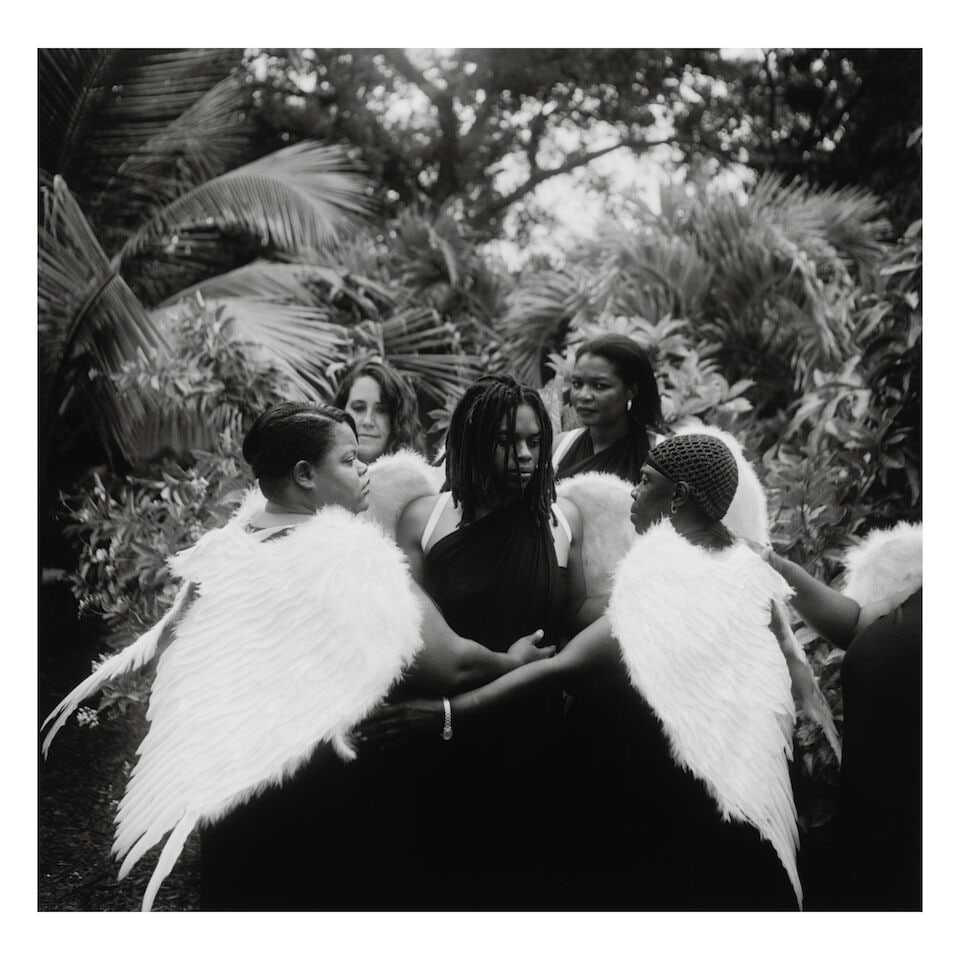 Carrie Mae Weems (born 1953); Untitled (Angels) (from the portfolio 'By and About Women');: Carrie Mae Weems (born 1953) Untitled (Angels) (from the portfolio 'By and About Women'), 2008 Pigment print; signed, dated, and editioned 'AP 20/20' in ink on the reverse; this work is Artist's Proof
