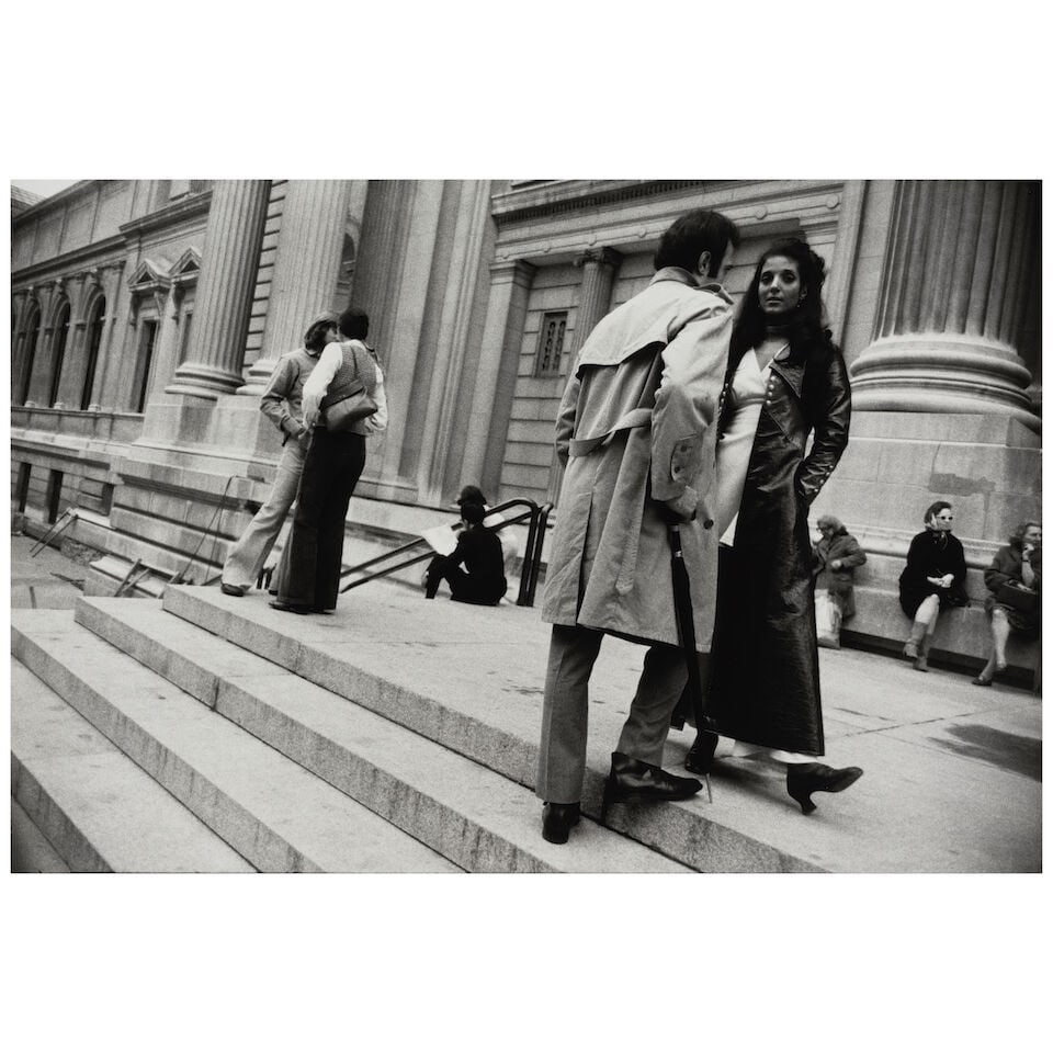 Garry Winogrand (1928-1984); New York City (Couples standing on stairs of the Metropolitan Museu... (1 of 2)