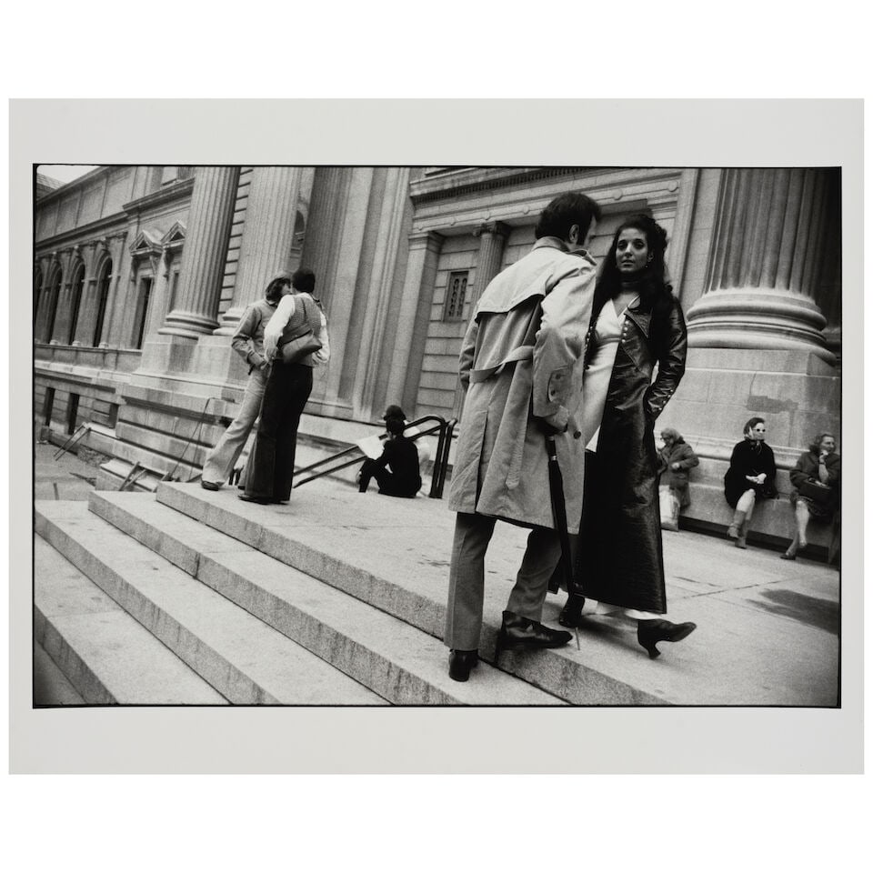 Garry Winogrand (1928-1984); New York City (Couples standing on stairs of the Metropolitan Museu... - 2