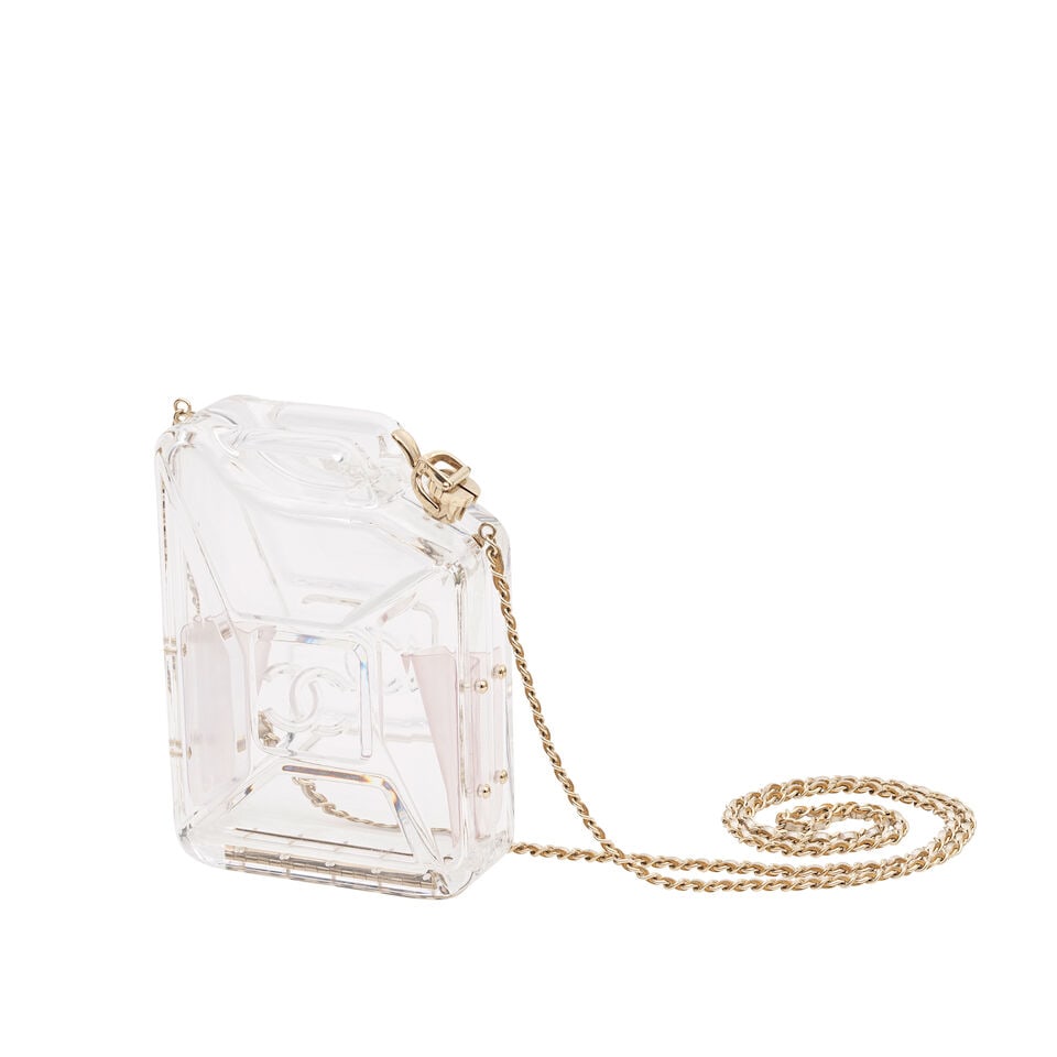 Chanel: a Clear Lucite Dubai by Night Gas Tank Minaudière Paris-Dubai Collection, Cruise 20... - 3