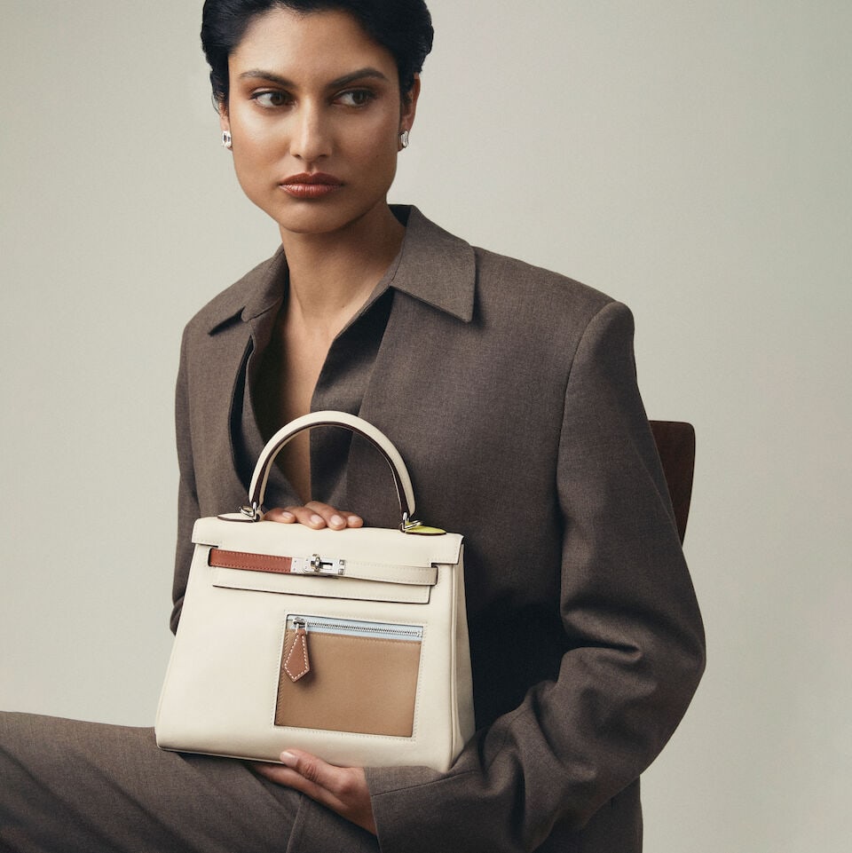 Hermès: a Colormatic Retourne Kelly 25 Limited edition 2023 (includes padlock, keys, cloche... - 2