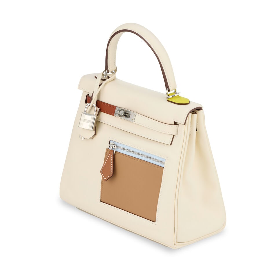 Hermès: a Colormatic Retourne Kelly 25 Limited edition 2023 (includes padlock, keys, cloche... - 4