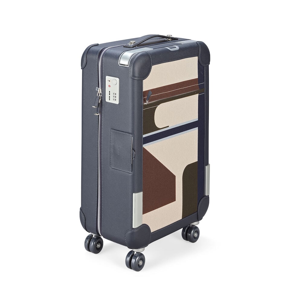 Hermès: a Bleu Indigo R.M.S Cabin Suitcase (includes toile suitcase cover, original packagi... - 3