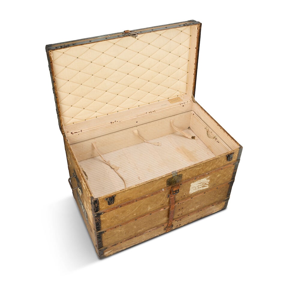 Louis Vuitton: a Monogram High Trunk c.1905 - 5