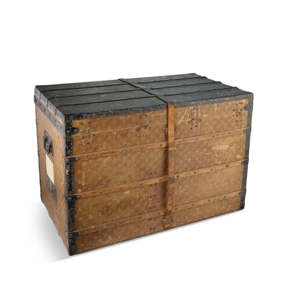 Louis Vuitton: a Monogram High Trunk c.1905 - 7
