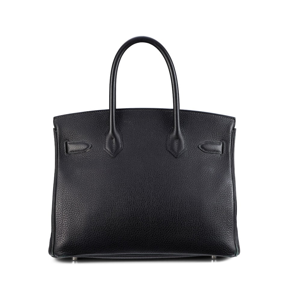 Hermès: a Black Clemence Leather Birkin 30 2016 (includes padlock, keys, cloche, dust bags,... - 2